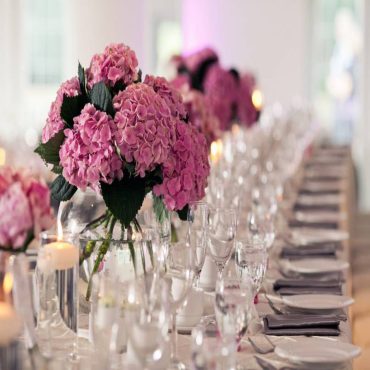 Arranjo para mesa de eventos