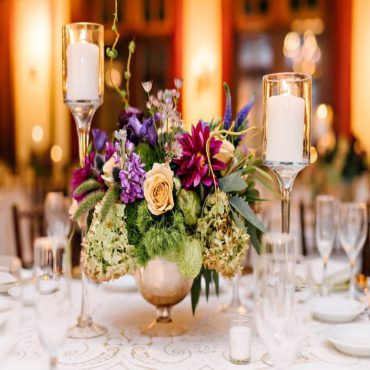 Arranjo de mesa para casamento